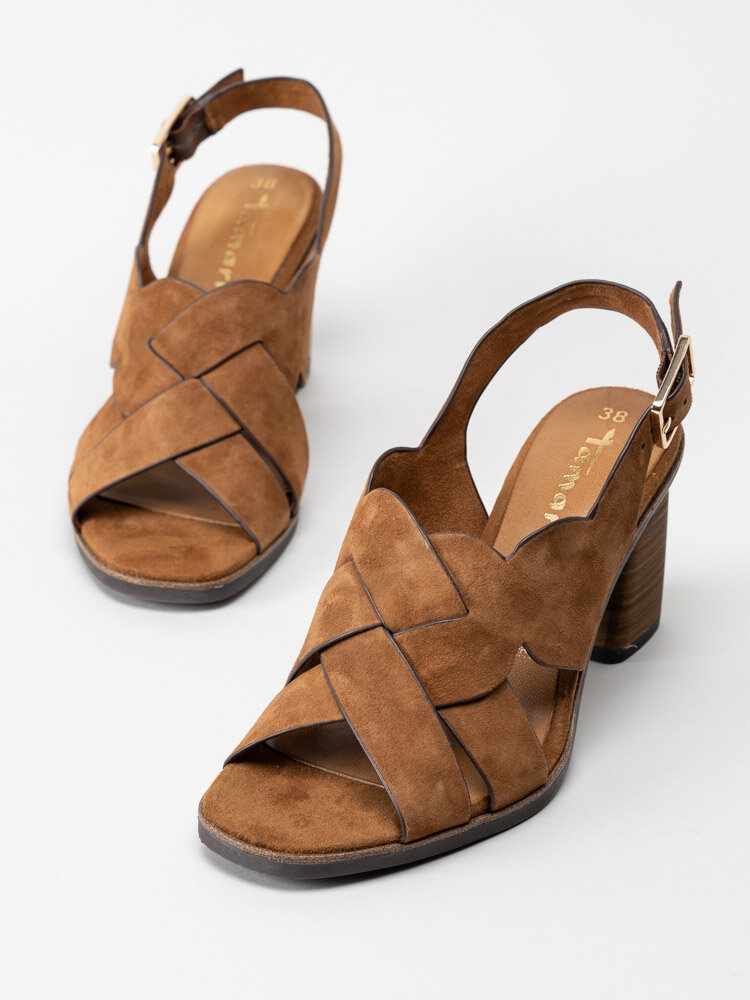 Tamaris - Bruna sandaletter i mocka