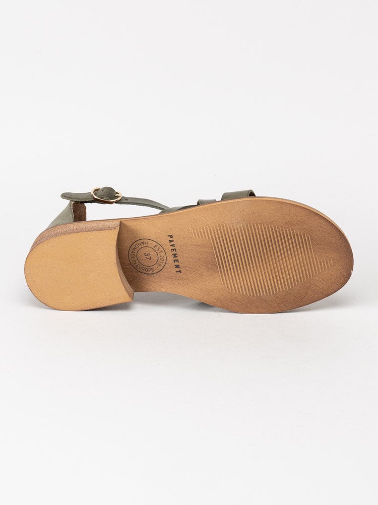 Pavement - Githa - Khakifärgade sandaler i skinn