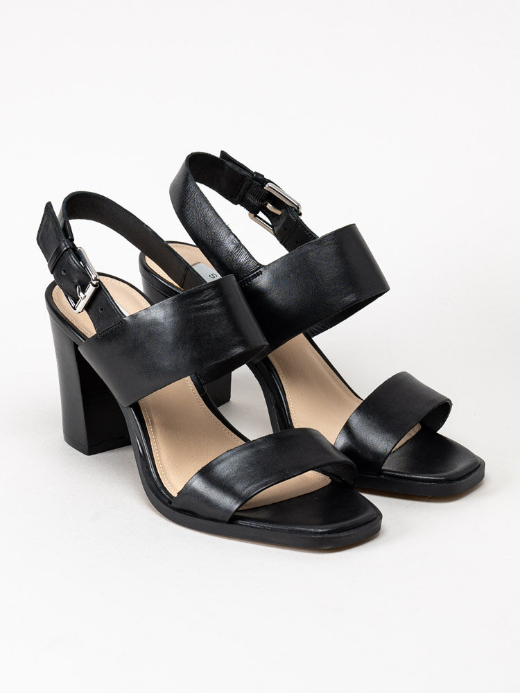 Steve Madden - Linn - Svarta sandaletter i skinn