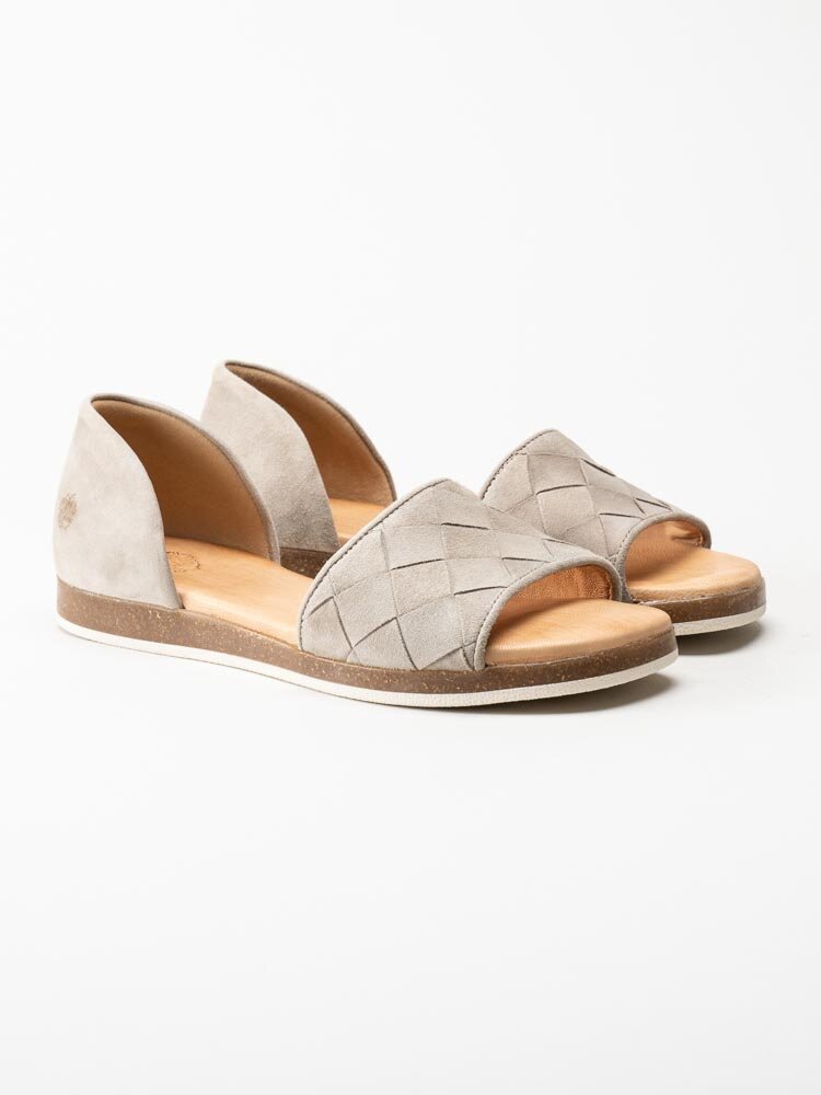 Apple of Eden - Camille - Beige sandalskor i mocka