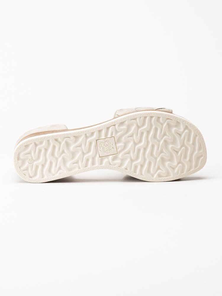 Apple of Eden - Camille - Beige sandalskor i mocka