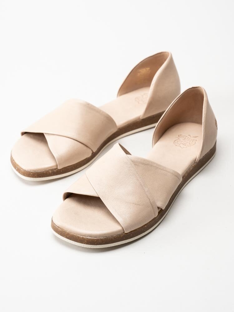 Apple of Eden - Celine - Beige sandalskor i skinn