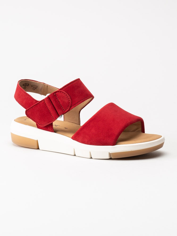 Gabor - Röda sandaler i mocka