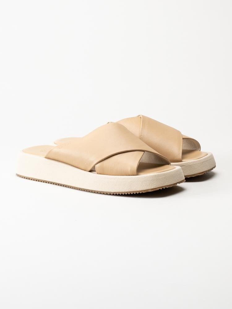Gant Footwear - Florri - Beige slip in sandaler i skinn