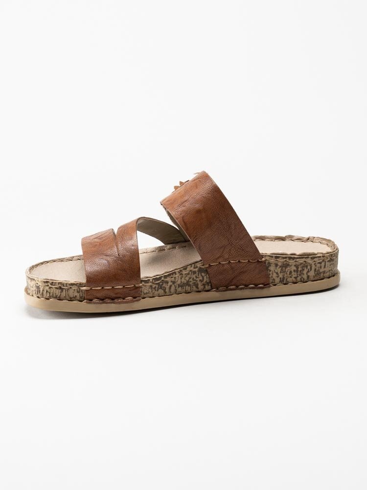 Rieker - Bruna slip in sandaler i skinn