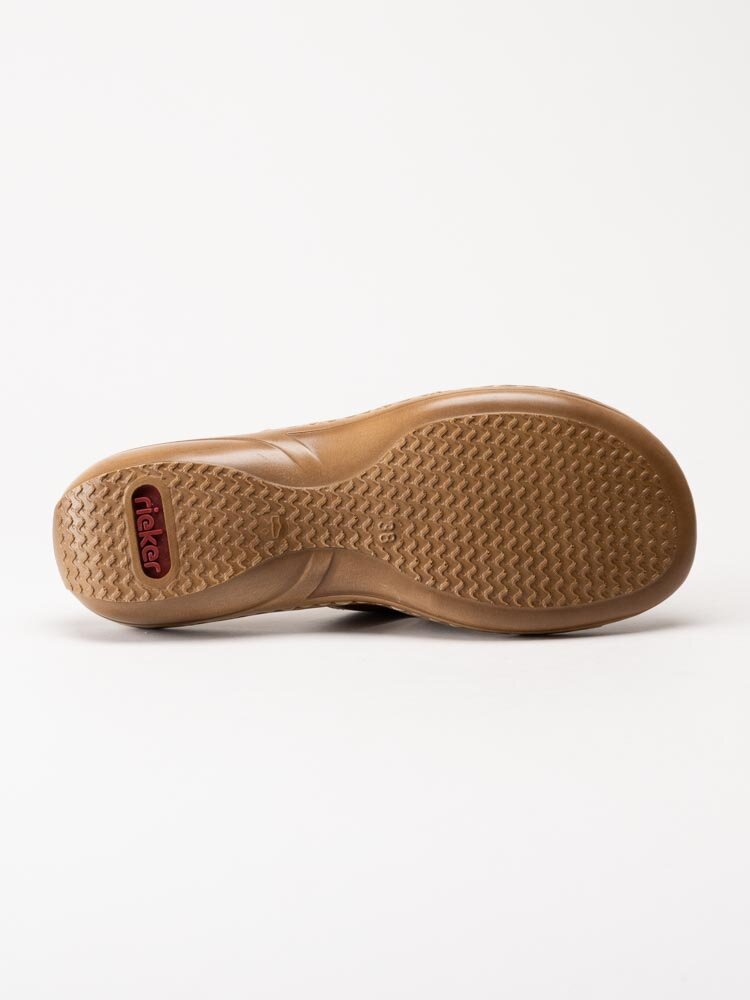 Rieker - Bruna slip in sandaler i skinn