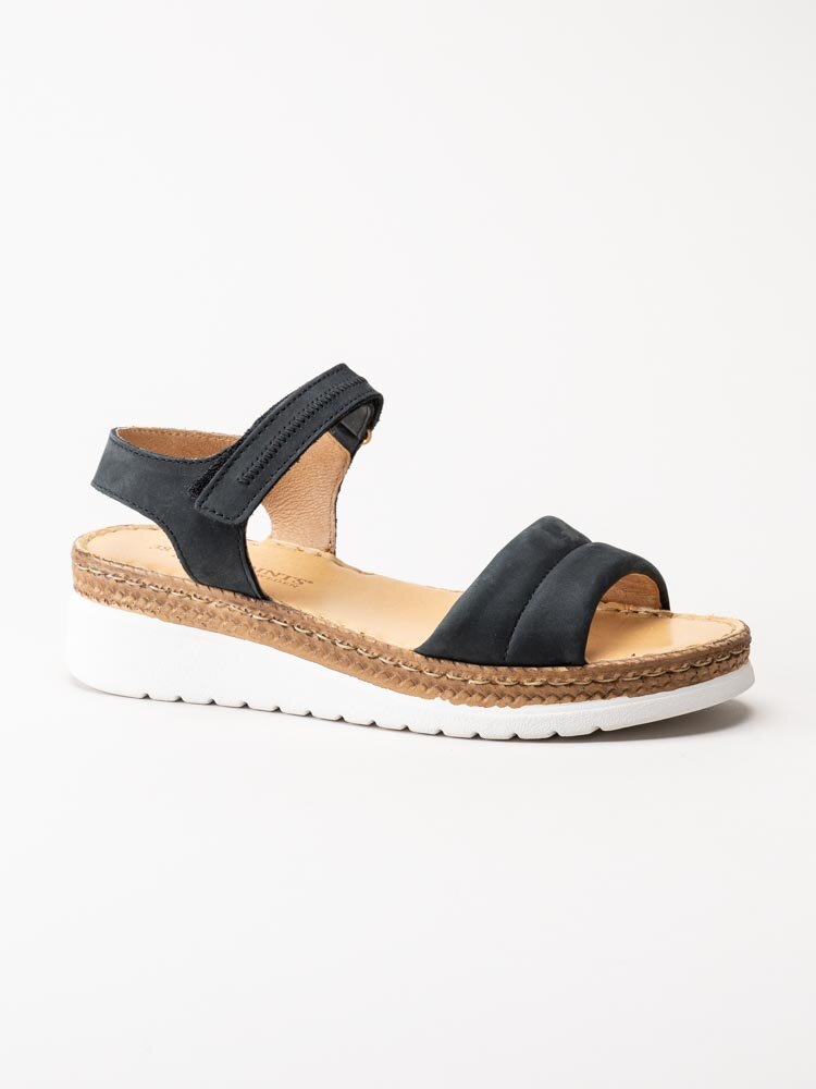 Ten Points - Malin - Svarta sandaler i nubuck