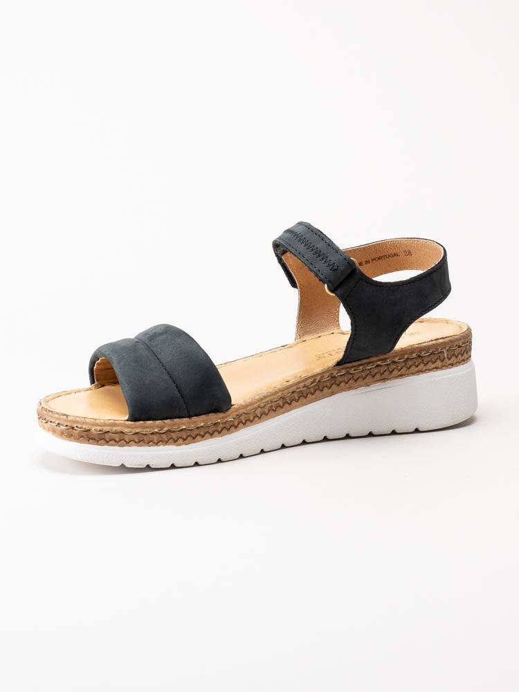 Ten Points - Malin - Svarta sandaler i nubuck