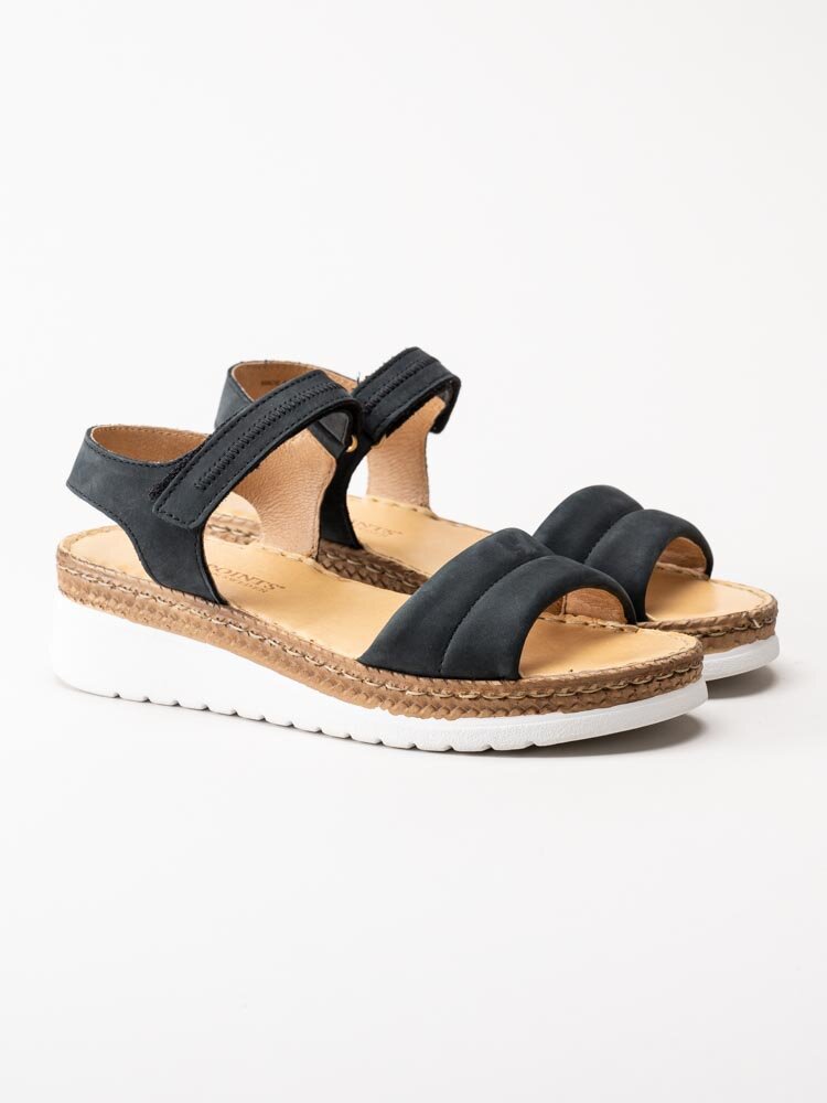 Ten Points - Malin - Svarta sandaler i nubuck