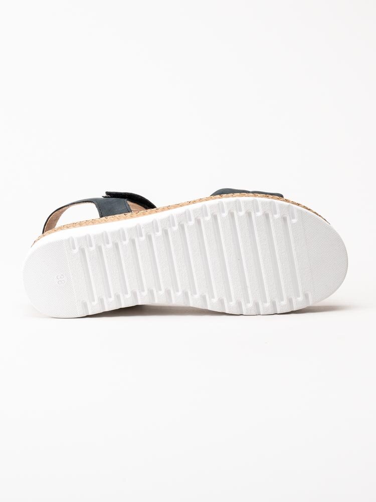 Ten Points - Malin - Svarta sandaler i nubuck