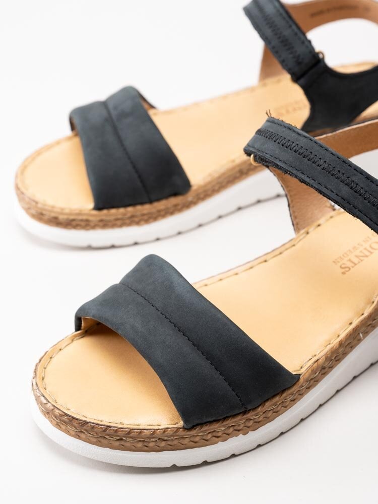 Ten Points - Malin - Svarta sandaler i nubuck