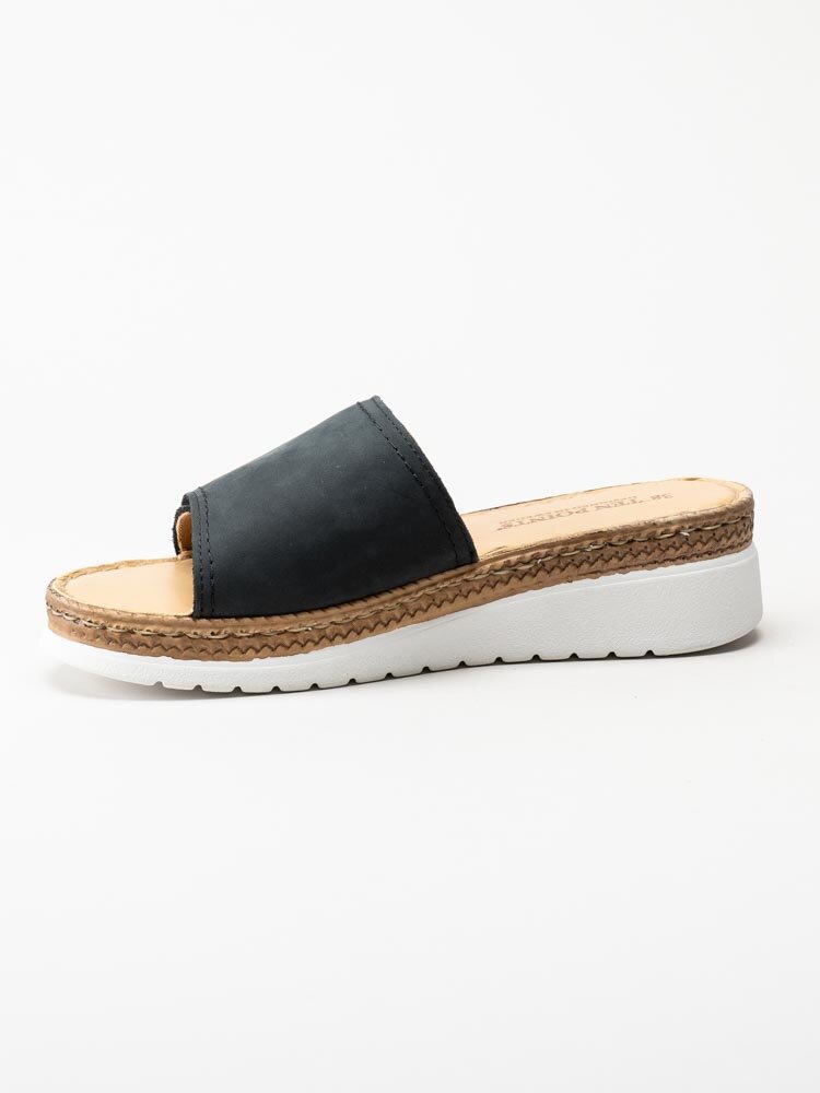 Ten Points - Malin - Svarta slip in sandaler i nubuck