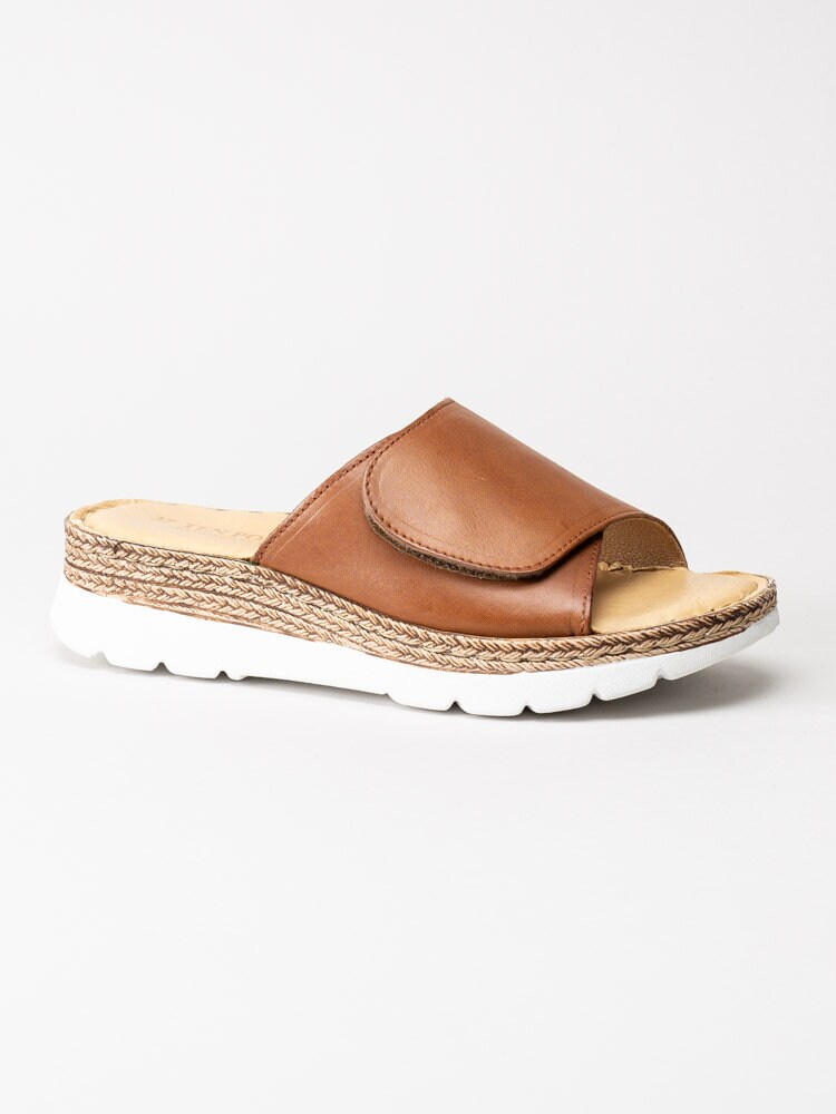 Ten Points - Maya - Bruna slip in sandaler i skinn