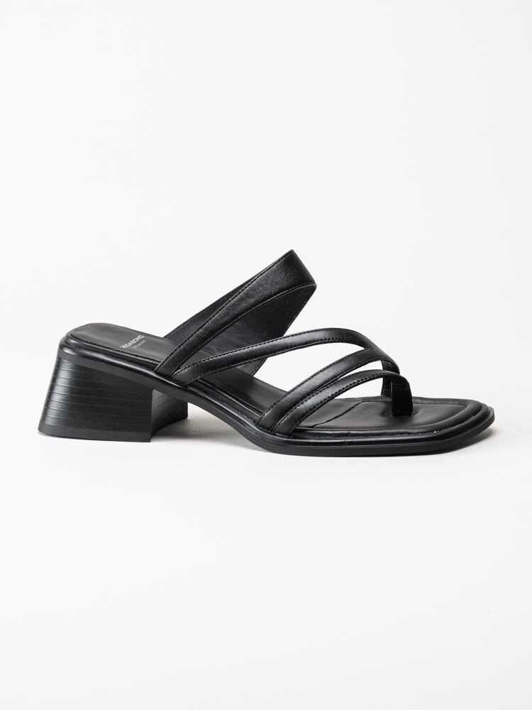 Vagabond - Ines - Svarta slip in sandaletter i skinn