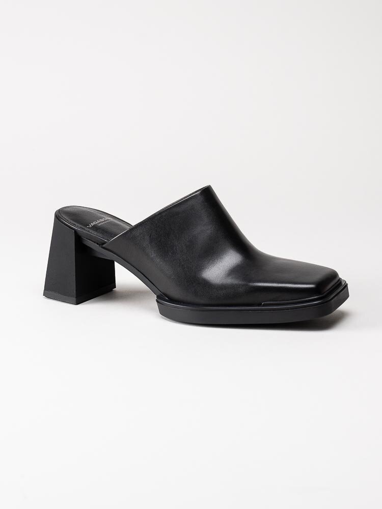 Vagabond - Edwina - Svarta slip in mules i skinn