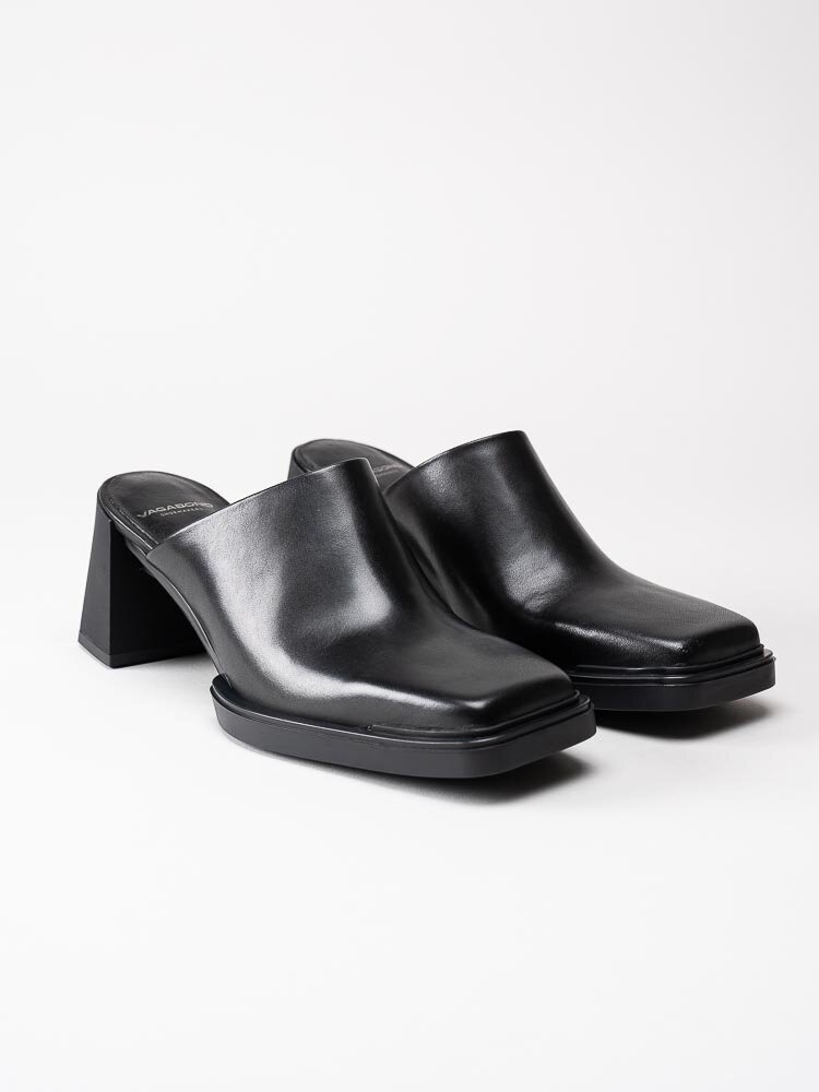 Vagabond - Edwina - Svarta slip in mules i skinn