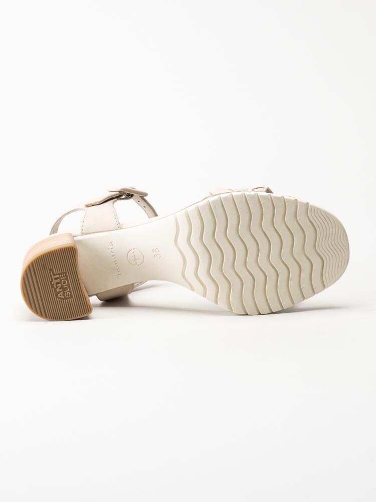 Tamaris - Off white sandaletter i skinn