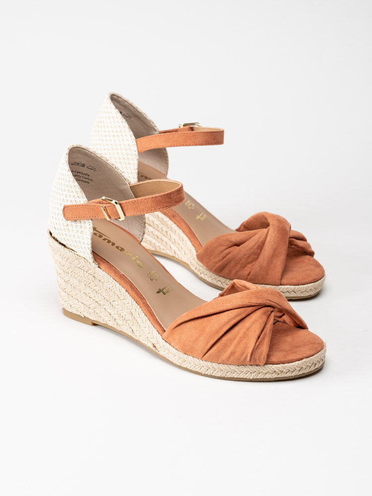 Tamaris - Orange kilklackade sandaletter