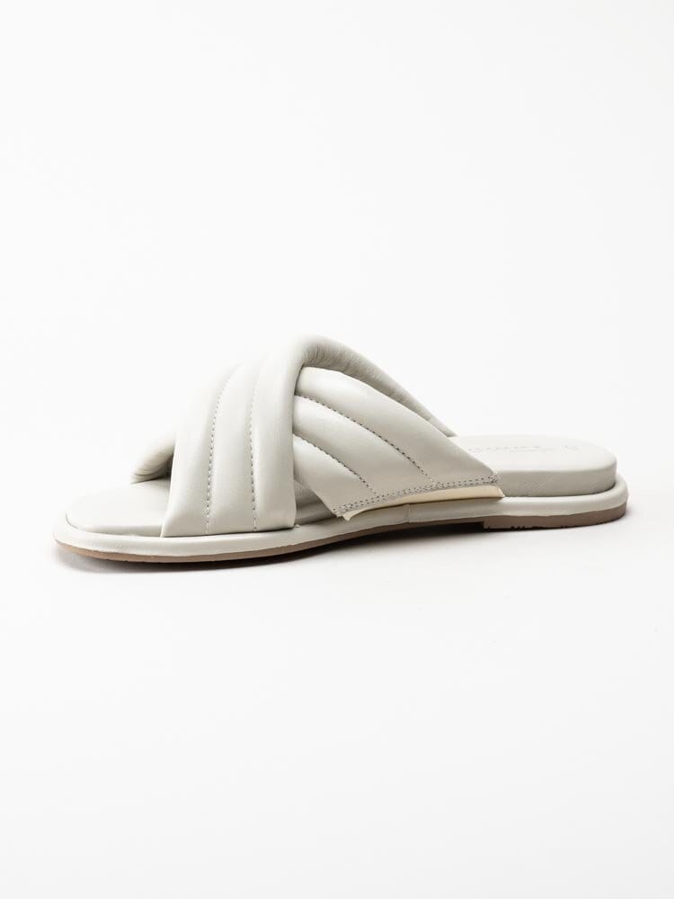 Tamaris - Off white slip in sandaler i skinn