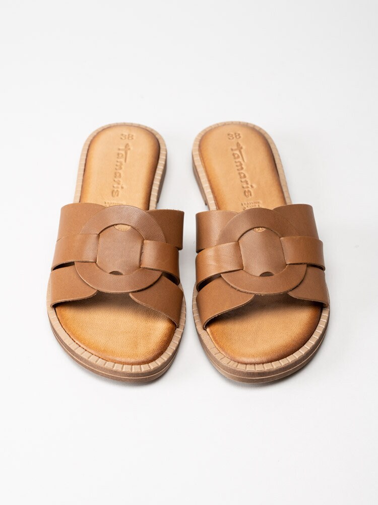 Tamaris - Bruna slip in sandaler i skinn