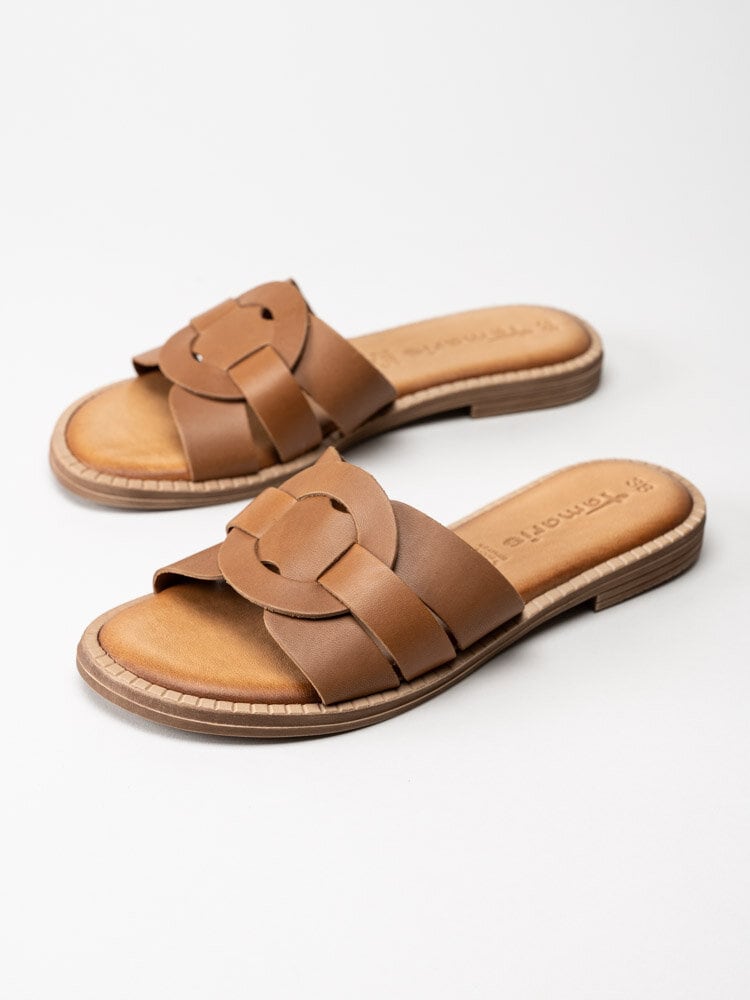 Tamaris - Bruna slip in sandaler i skinn