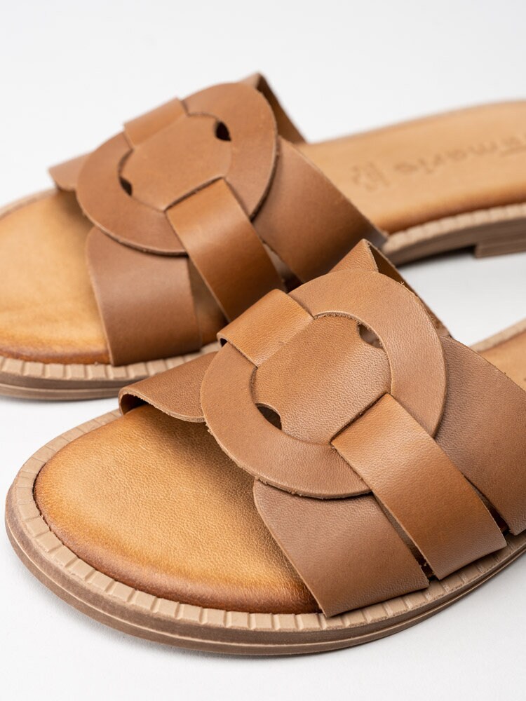 Tamaris - Bruna slip in sandaler i skinn