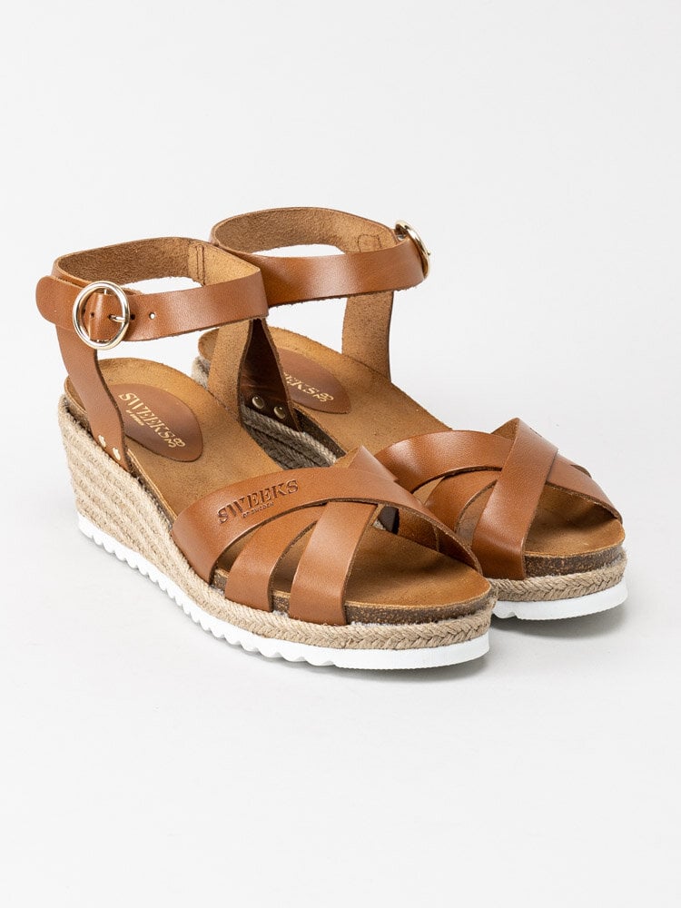 Sweeks - Selma - Kilklackade sandaletter med repklädd kil