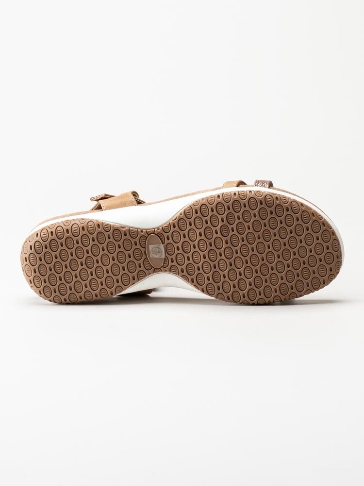 Lunar - 246Perrie - Ljusbruna sandaler i skinnimitation