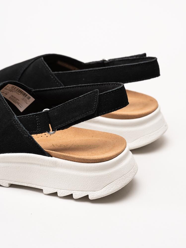 Clarks - Dashlite Wish - Svarta sandaler i mocka