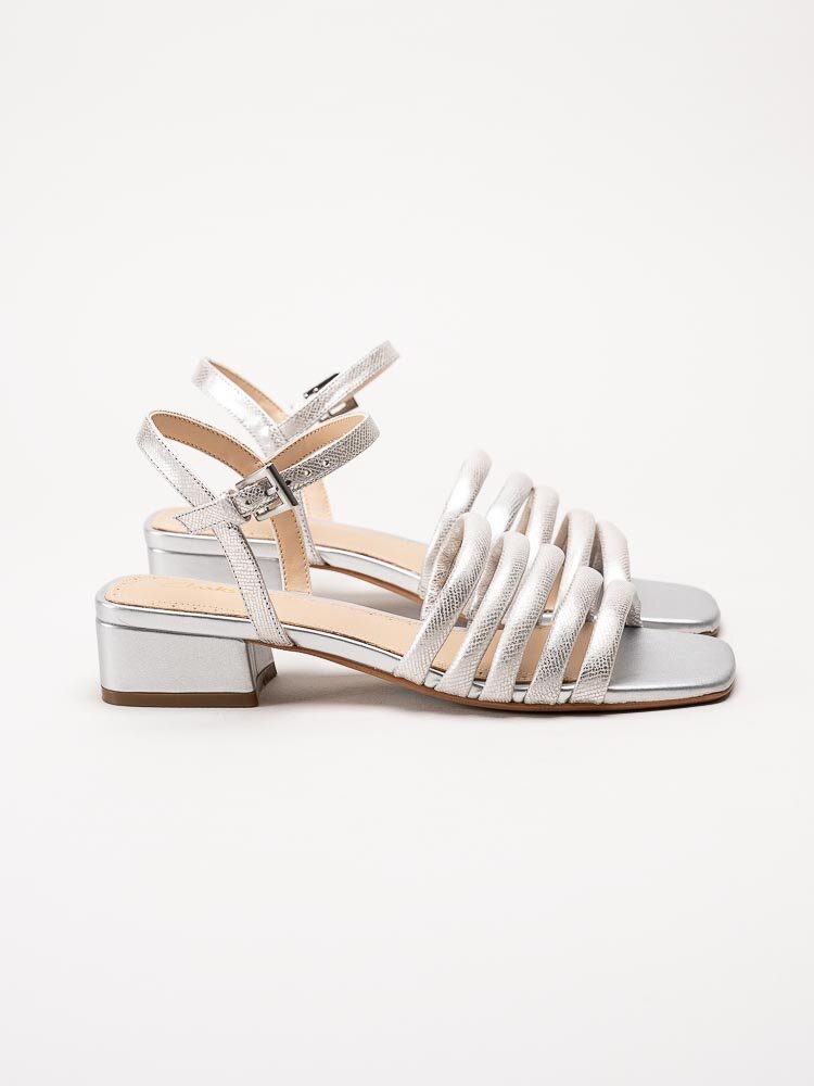 Clarks - Seren25 Part - Silvermetallic remsandaletter i skinn