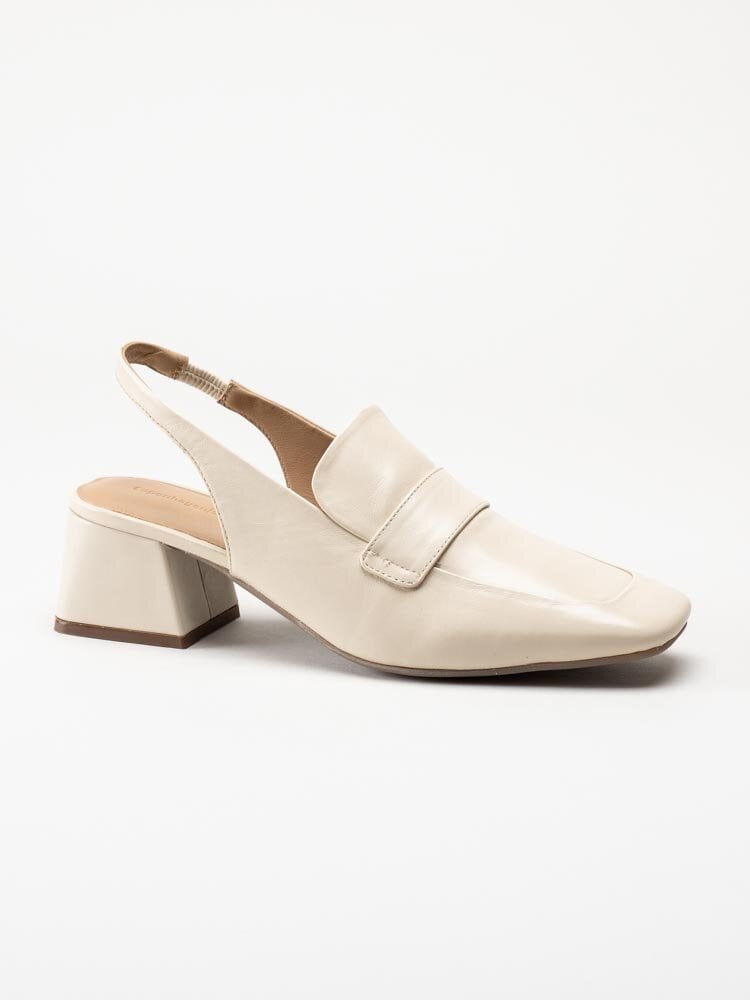 Copenhagen Shoes - Less Is More - Beige slingbacks i skinn