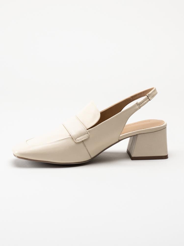 Copenhagen Shoes - Less Is More - Beige slingbacks i skinn