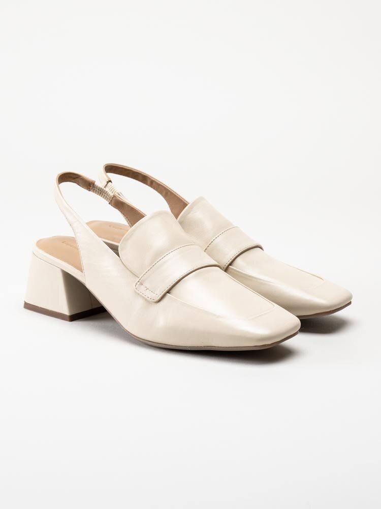 Copenhagen Shoes - Less Is More - Beige slingbacks i skinn