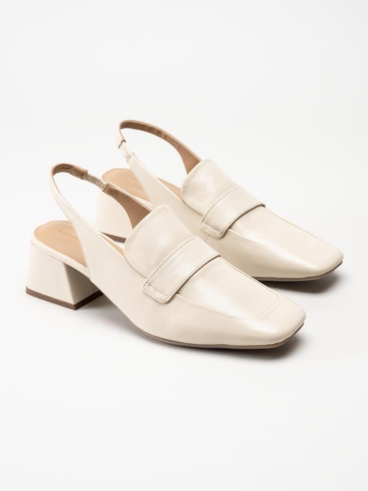 Copenhagen Shoes - Less Is More - Beige slingbacks i skinn