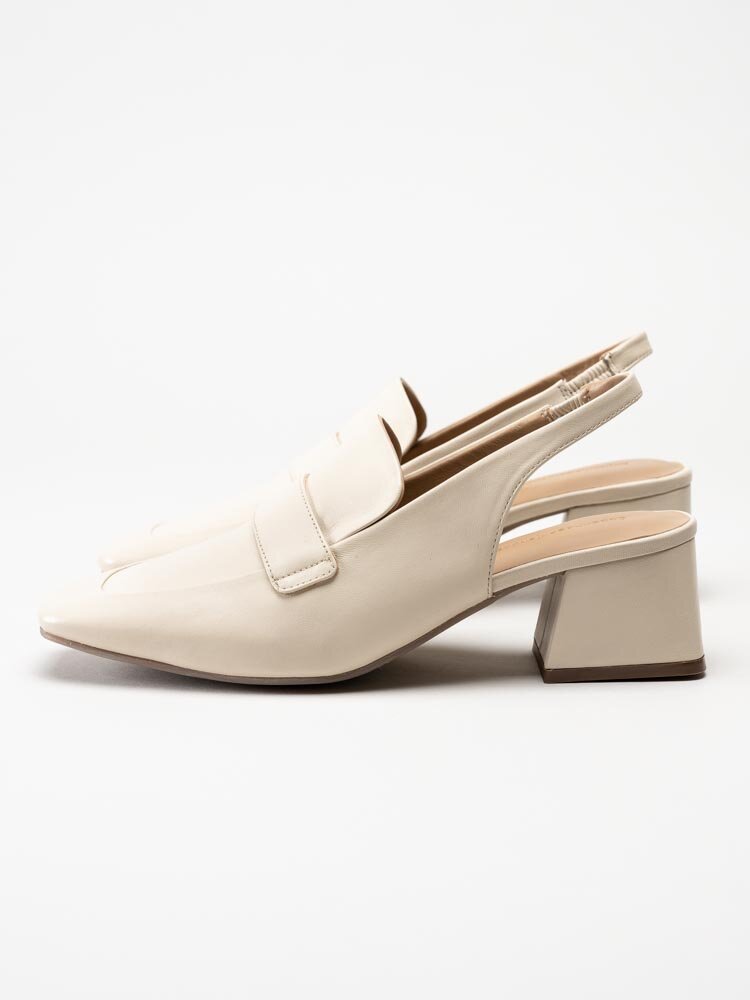 Copenhagen Shoes - Less Is More - Beige slingbacks i skinn