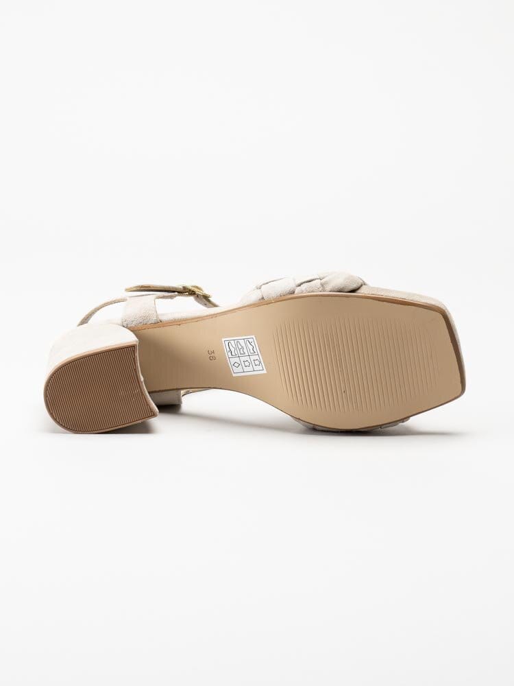 Copenhagen Shoes - Feel It - Beige sandaletter i mocka