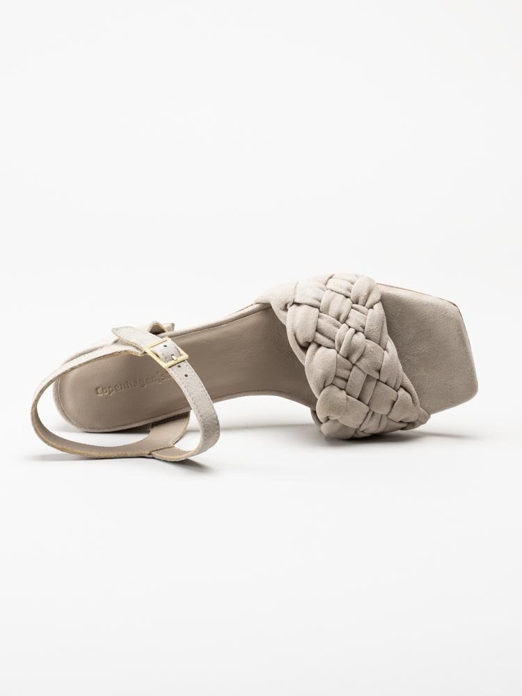 Copenhagen Shoes - Feel It - Beige sandaletter i mocka