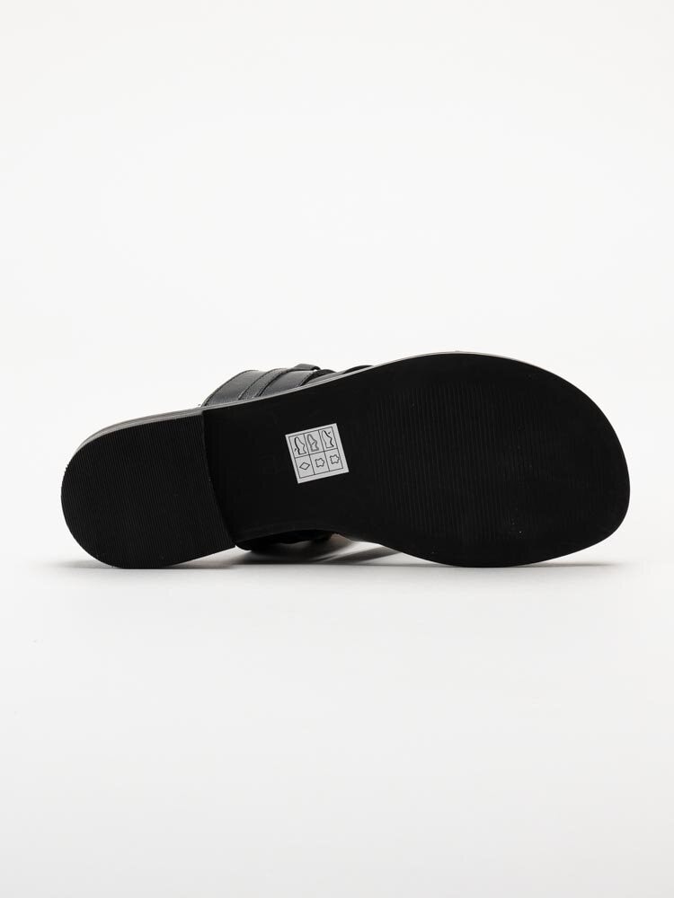Copenhagen Shoes - When I Fly - Svarta slip-in sandaler i skinn