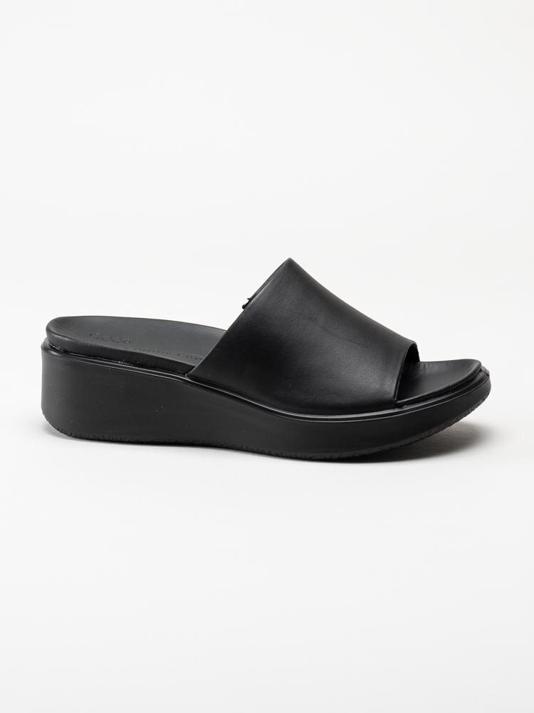 Ecco - Flowt Wedge LX - Svarta slip in sandaler