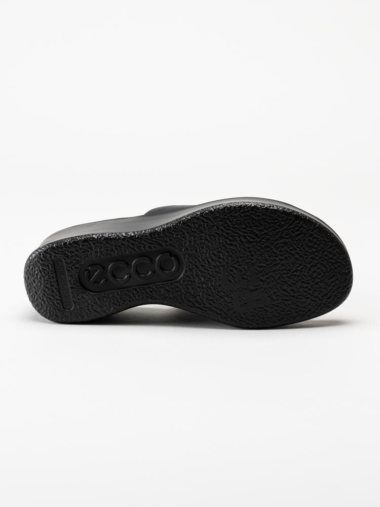 Ecco - Flowt Wedge LX - Svarta slip in sandaler