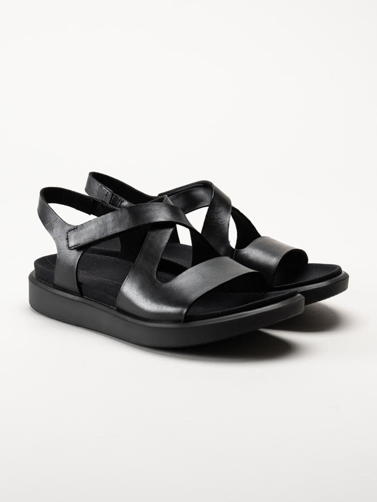 Ecco - Flowt Sandal - Svarta sandaler i skinn