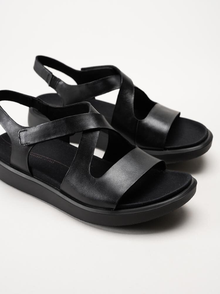 Ecco - Flowt Sandal - Svarta sandaler i skinn