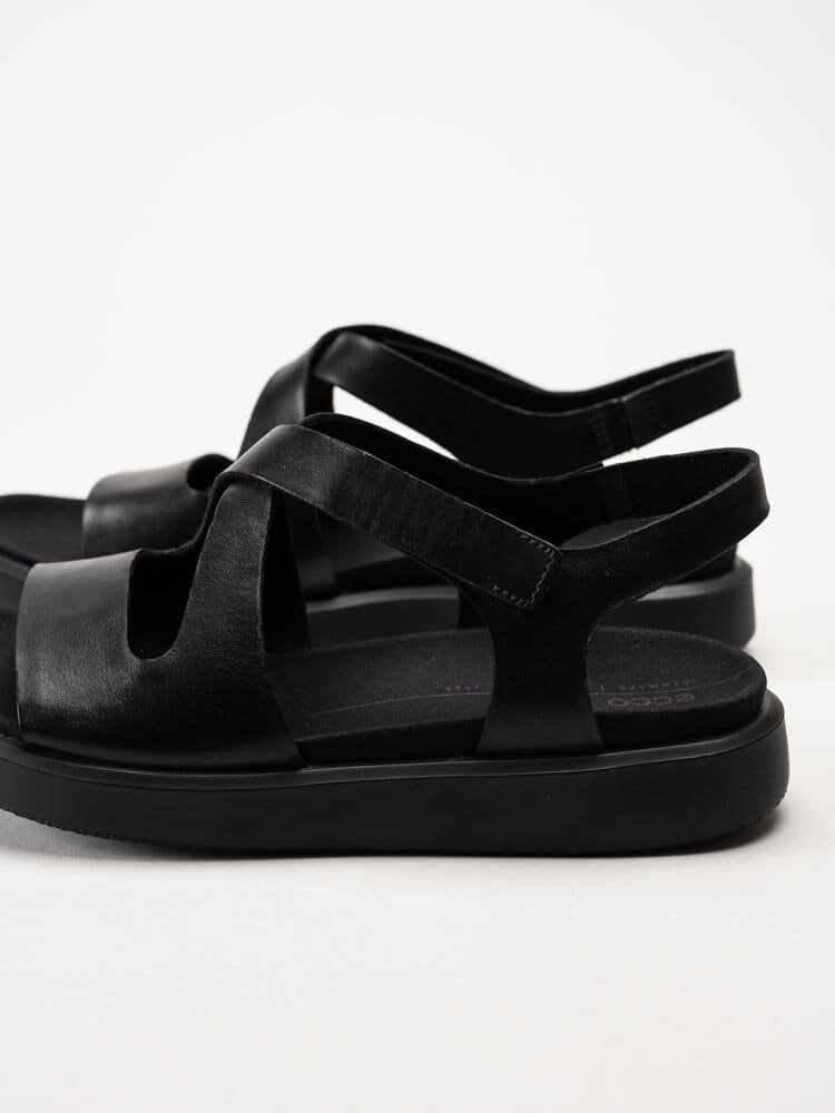 Ecco - Flowt Sandal - Svarta sandaler i skinn