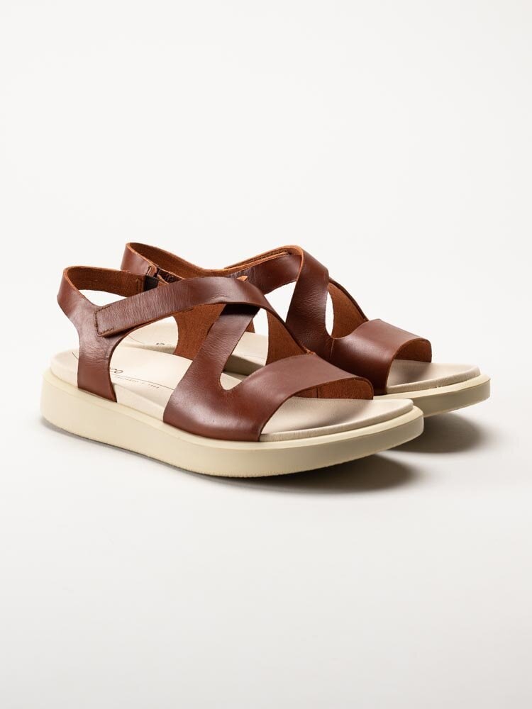 Ecco - Flowt W - Bruna sandaler i skinn