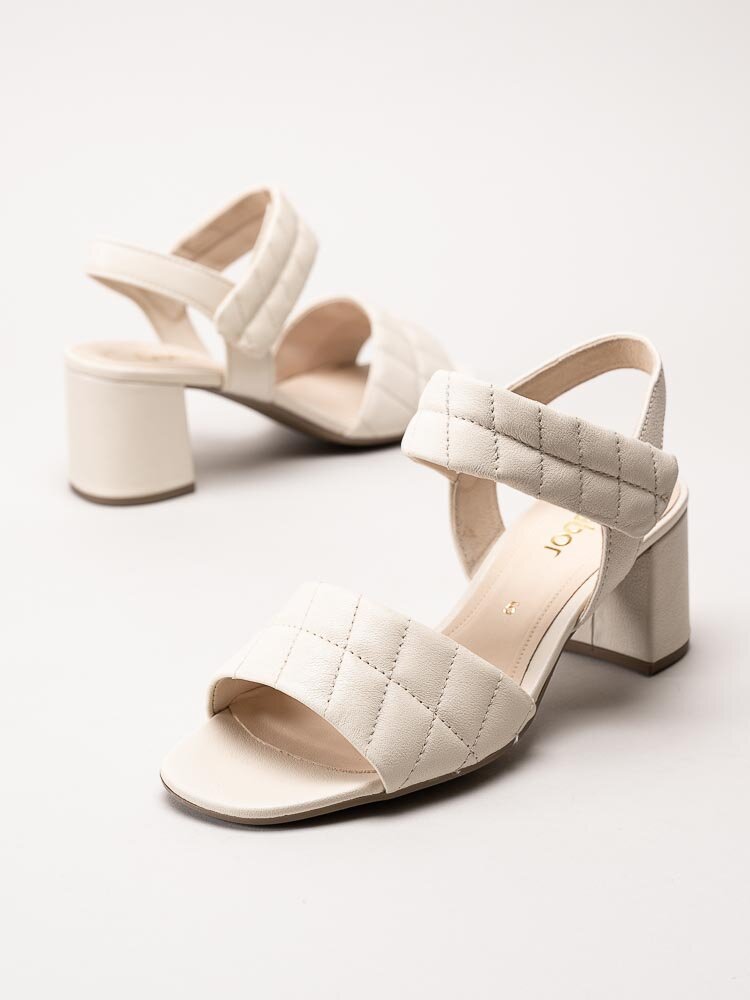 Gabor - Off White sandaletter i skinn