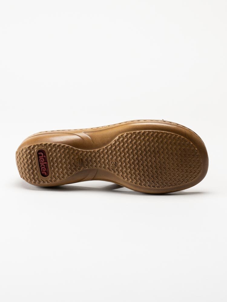 Rieker - Bruna sandaler med vristrem och bakkappa