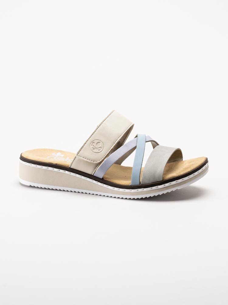 Rieker - Multifärgade slip in sandaler