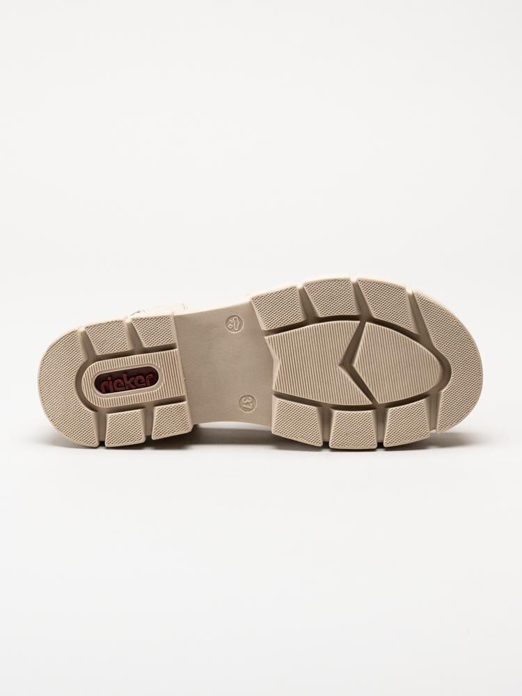 Rieker - Beige sandaler med chunky sula