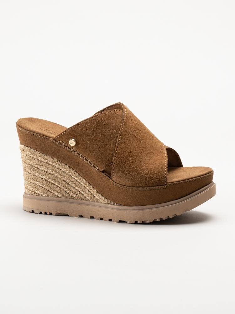 UGG - W Abbot Slide - Bruna kilklackade slip in sandaletter