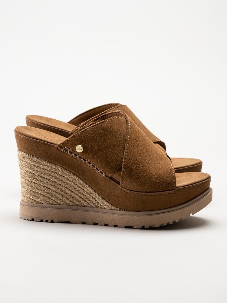 UGG - W Abbot Slide - Bruna kilklackade slip in sandaletter